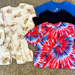 Lot of Boys Clothing - shirts and loungewear - size Medium